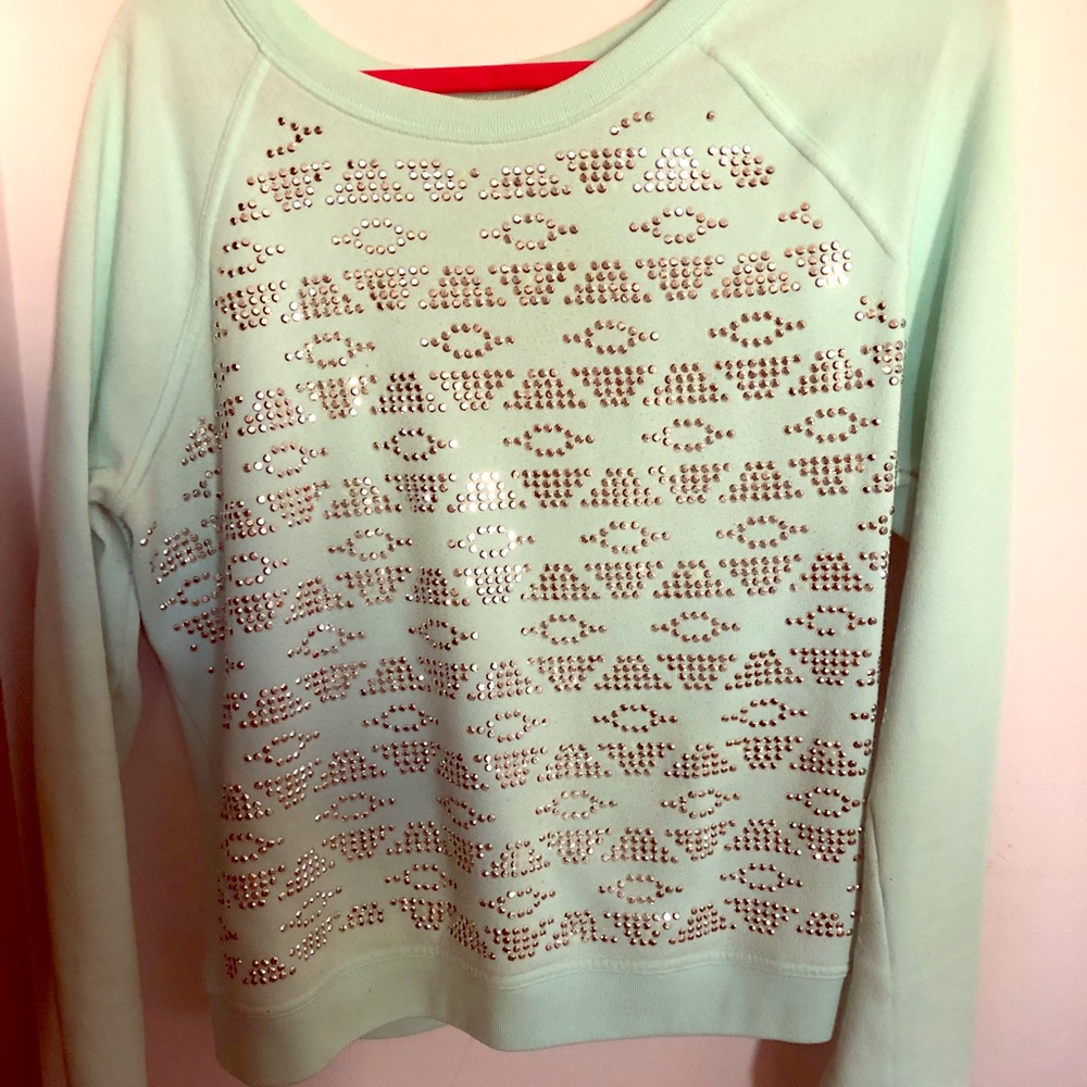 Baby Blue Sequined Sweater